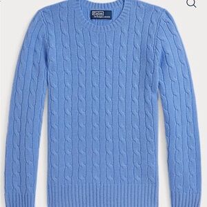 Ralph Lauren Iconic Cashmere Cable Knit Sweater, excellent condition - no flaws